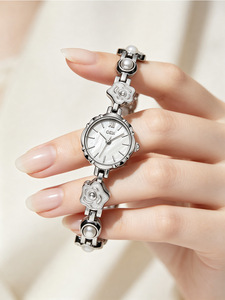 Rose Carved Mother-of-<b>Pearl</b> Women's <b>Watch</b> - Niche Design Waterproof Quartz <b>Watch</b> for Gentle Everyday Style - Product Image 5