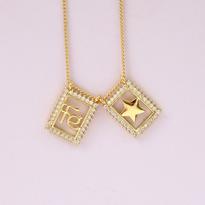 Nz1689 Collier Scapulaire Délicat Plaqué Or 18 carats avec Zirconium Cubique, Collier Marie, Médaille Miraculeuse, Bijou Religieux Catholique - Product Image 5