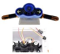Kit DIY de Compteurs de Guidon de Moto en Métal avec LED pour Carte Mère Super, pour Machine de Jeu Vidéo de Simulation de Course pour Enfants (Arcade), Garantie 1 An