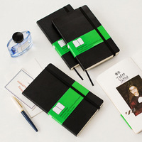 Carnet de notes A5 en similicuir avec logo personnalisé, reliure cousue, couverture rigide imprimée, pour étudiants, journal personnel, cadeau