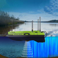 Bateau d'arpentage hydrographique intelligent sans pilote Hi-target Iboat BS12 avec antennes GNSS doubles, léger, pour réservoirs et rivières, GPS RTK