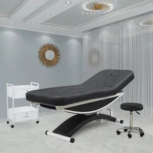 Mesa de masaje para tratamiento de terapia, muebles de salón de belleza modernos de lujo, 3 motores eléctricos, cama Facial de Spa para pestañas, precio barato