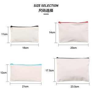 Estuche de Lona Personalizable para Maquillaje, Bolsa de Viaje con Cierre, Bolsa Cosmética Multiusos para Transferencia Térmica - Product Image 2