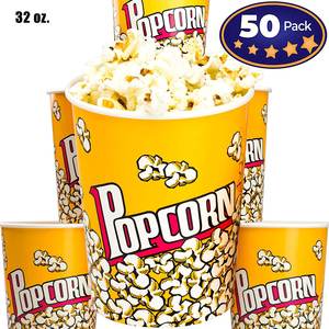Papier jetable imprimé personnalisé de haute qualité écologique, seau de poulet frit, Popcorn, tasses - Product Image 4