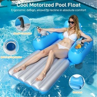 Chaise longue gonflable électrique rechargeable en PVC pour adultes, lit flottant pour l'eau