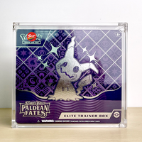 Boîte en acrylique transparente à bords arrondis SHP en promotion pour Pokémon TCG Ascended Heroes ETB Elite Trainer Box, protection UV en acrylique de 6 mm