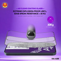 Protection d'écran en verre trempé Huaguo Mountain Monkey King Grade AAA AR Super Clear pour 18/17 Pro Max - Résistant aux chocs