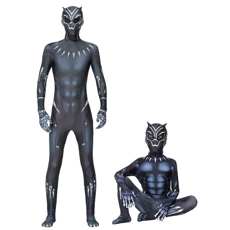 Groothandel Plus Size Film Prestaties Panty Jumpsuits Cosplay Halloween Kostuum Voor Panther