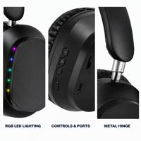 Headphone Nirkabel Over Ear Dengan Baterai Lepas Pasang, Headset Stereo Bluetooth 6.0, Bantalan Telinga Lipat Nyaman Grosir OEM ODM