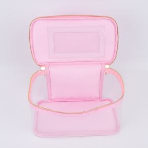 Borse con Cerniera Trasparenti in PVC Impermeabile RTS, 8 Colori, <span class=keywords><strong>Grande</strong></span> <span class=keywords><strong>Borsa</strong></span> da Viaggio per Toilette, <span class=keywords><strong>Organizer</strong></span> Cosmetico, <span class=keywords><strong>Borsa</strong></span> per il Trucco da Donna - Product Image 3