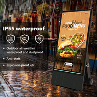 MWE Stock en EE. UU. y la UE, Pantalla Digital LCD de 43 y 55 Pulgadas, Semi-Exterior, IP55, Impermeable, Extraíble, con Fuente de Alimentación, Alta Luminosidad