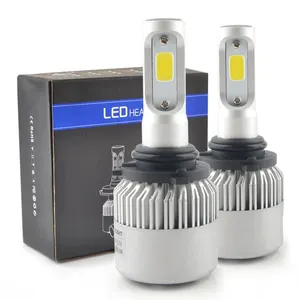 Lampu depan led mobil sistem pencahayaan otomatis S2 CSP led 9005 9006 H1 lampu depan mobil H4 H7 H13 72w 16000lm