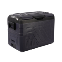 Dropshipping 35L 45L 55L 12V/24V/220V mini réfrigérateur avec serrure et clé plage glacière réfrigérateur voiture 50L 45W réfrigérateur électrique