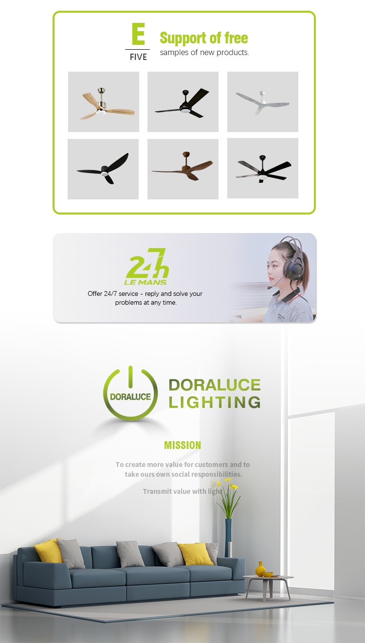 Ceiling mounted Fan Production Manufacturers Decorative Industrial Indoor Ceiling Fan With Lights