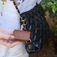 Sac à bijoux en cuir PU tendance, mini porte-bague, boîte de rangement, coussin anti-perte, porte-bague pour collier de chien