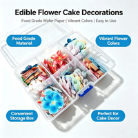 Papier Wafer Comestible en Gros pour Décorations Florales, Boîte de Rangement Transparente, Vente Directe Usine, Fournisseur OEM, Décoration de Gâteaux en Stock
