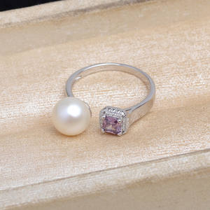 Anneau de Reine en Argent S925 Wenchi, Accessoire DIY, Réglable, Porte-Perles de 7 à 10 mm, Bijoux Chinois 16604 - Product Image 2