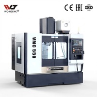 Centre d'usinage vertical CNC VMC550, machine de fraisage CNC 3 axes avec changeur d'outils automatique ATC pour le perçage et le fraisage