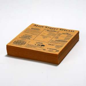 Papier d'emballage imprimé sur mesure 18x18, qualité boulangerie, enduit de cire, résistant à la graisse, pour sandwichs, hamburgers, pizzas, pains, pour traiteur - Product Image 3