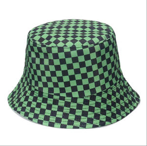 Bán buôn tùy chỉnh bông hijab xô hat đôi mặt đảo ngược kẻ sọc 3D thêu <span class=keywords><strong>Flex</strong></span> phù hợp với đồng bằng lụa Bow phim hoạt hình câu cá - Product Image 4