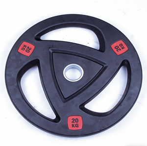Disques de musculation en <span class=keywords><strong>caoutchouc</strong></span> noir à trois poignées, alésage 50 mm, avec étiquette rouge <span class=keywords><strong>KG</strong></span>, en plusieurs tailles <span class=keywords><strong>KG</strong></span>, vente en gros - Product Image 3