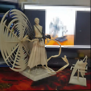 Version de qualité FlyLeaf mille ans de bataille de sang cheveux blancs homme Battle stance <span class=keywords><strong>BLEACH</strong></span> figurines d'anime Kurosaki ichigo - Product Image 5