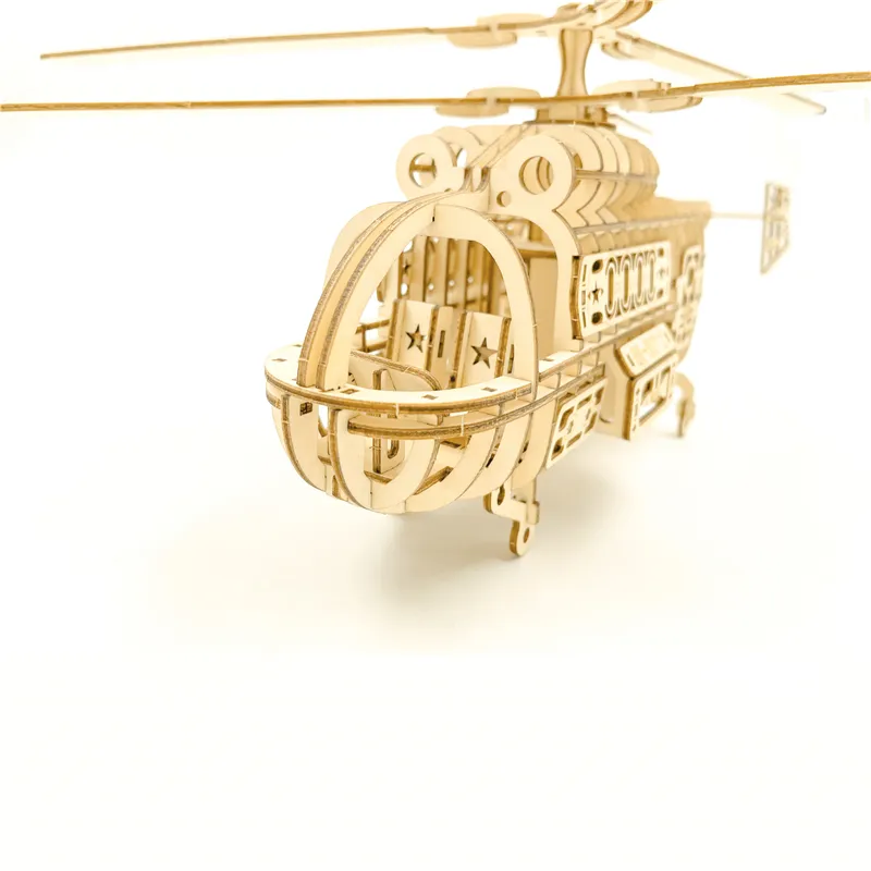 शैक्षिक DIY विमान खिलौने इकट्ठा मॉडल लकड़ी शिल्प शौक