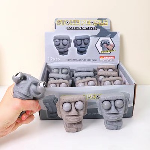 Juguetes de Silicona Personalizados con Forma de Personas de Piedra, Blandos y de Rebote Lento, Divertidos Regalos para Aliviar la Ansiedad, Novedosos Bolas Antiestrés - Product Image 6