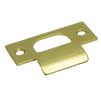 Plaque de gâche en laiton poli pour serrure de porte, accessoires de serrure cylindrique WEIJU de plaque de gâche en acier inoxydable