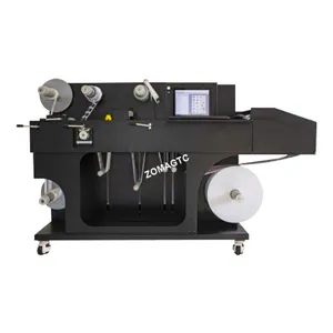 Rouleau à rouleau étiquette machine d'impression numérique découpe autocollant machine thermique papier étiquette autocollants faisant la machine