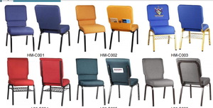 Silla de Iglesia de Metal Tapizada en Tela para Auditorio, Iglesia, Teatro, Sala de Conferencias, Sala de Reuniones, de 20 Pulgadas, de Alta Calidad, con Brazos, para Eventos - Product Image 3
