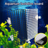 Grille multifonctionnelle pour aquarium 30x15cm, grille de filtration pour le fond de l'aquarium, maille de 1cm, panneau d'isolation pour poissons, décoration, support pour pierres