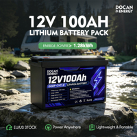 Paket Baterai Surya Rumah 12V 100Ah 300Ah LiFePO4 Lithium dengan Smart BMS untuk RV, Kapal, dan Sistem Off Grid