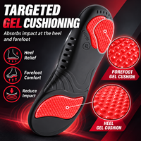Semelles orthopédiques à soutien de la voûte plantaire pour hommes et femmes, inserts de chaussures en gel absorbant les chocs pour fasciite plantaire, douleurs au talon et pieds plats