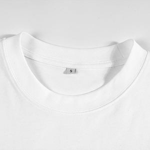 Prix d'usine chaud à manches courtes 100% coton O cou Streetwear surdimensionné blanc Boxy Fit longueur hommes T-Shirt décontracté - Product Image 5