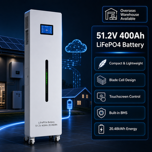 51.2V 400Ah 20kWh LiFePO4 <b>Battery</b> 6000+ Cycles Cloud BMS Home Solar Energy Storage System EU Poland Warehouse Stock - Product Image 2
