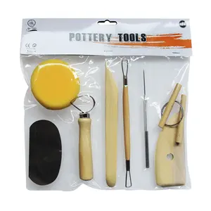 Xin Bowen Art Clay Tool Kit 8 Pcs Poterie Sculpting Modeling Clay Tools Set Polymer Clay Tools