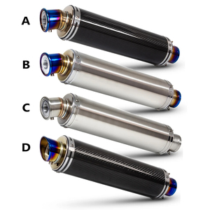 Silencieux d'échappement universel pour moto NINJA400 R3 <span class=keywords><strong>CB650R</strong></span> Tuyau d'échappement en fibre de carbone Section de queue universelle - Product Image 2