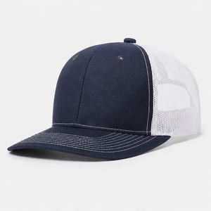 Casquettes de camionneur en coton OEM avec dos en maille, ajustables, avec panneau avant en jean et patch logo - Product Image 4
