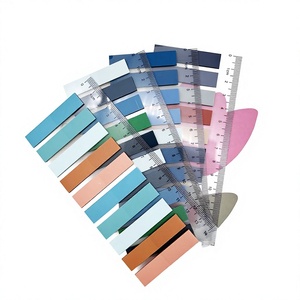 Banderas de página coloridas de diseño personalizado, notas adhesivas transparentes en forma de rectángulo - Product Image 2