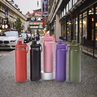 Bouteille d'eau isotherme Fonwhy 32 oz avec paille rabattable, gobelet magnétique Magsafe, tasse à café, support magnétique pour téléphone portable pour les voyages, sous vide