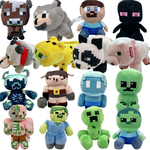 Juguetes de <span class=keywords><strong>Peluche</strong></span> de Minecraft, Dragón de la Sombra Final, Steve, Murciélago, Calamar, Zombi, Muñecos de <span class=keywords><strong>Peluche</strong></span> para Niños, Regalo de Cumpleaños - Product Image 2
