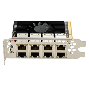 Adaptador PCIe a Gigabit Ethernet de 8 puertos, chipset RTL8111H, confiabilidad y rendimiento mejorados para servidores y dispositivos de alta gama PCI - Product Image 1