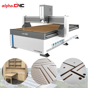 Machine de fraisage CNC Alpha 1325 avec table à vide automatique 3 axes pour le bois et l'acrylique, idéale pour les meubles et les armoires - Product Image 1