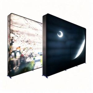 Portable Exhibition Backdrop LED Fabric <b>Light</b> <b>Box</b> for Trade Show Display Wall Collapsible Illuminated <b>Advertising</b> Stand Sign - Product Image 1
