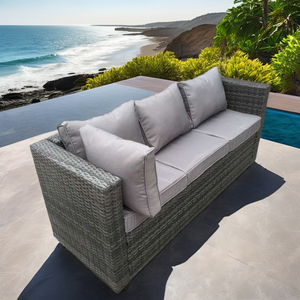Set Divano Angolare da Giardino E-leisure in Rattan Intrecciato da 4 Pezzi, Arredo da Esterno dal Design Moderno - Product Image 3