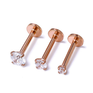 Labret-Anillo de labio de acero inoxidable de 16G, joyería para <span class=keywords><strong>Piercing</strong></span>, pendientes, Tragus, hélice, <span class=keywords><strong>Medusa</strong></span> - Product Image 3