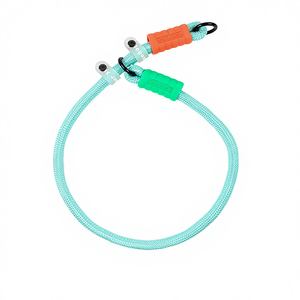 ชุดสายจูงและปลอกคอสุนัขแบบทันสมัย ทำจากไนลอน ลายเรียบ พร้อมริบบิ้น สำหรับฝึกสุนัข ขายส่ง - Product Image 3