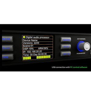 Bộ xử lý âm thanh bass xe hồ Bộ xử lý âm thanh 4 trong 8 ra AES DSP Bộ xử lý âm thanh 96kHz Dante - Product Image 6