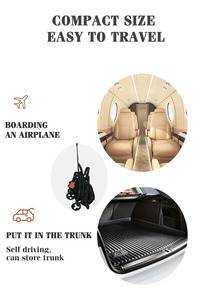 JXB Vente en gros <span class=keywords><strong>Poussette</strong></span> pour bébé S600 en lin très portable et compatible avec les bagages de cabine pour un voyage facile dès la <span class=keywords><strong>naissance</strong></span> - Product Image 6